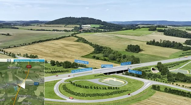 Dálnice D3 Václavice – Voračice má územní rozhodnutí. Výkupy pozemků běží naplno