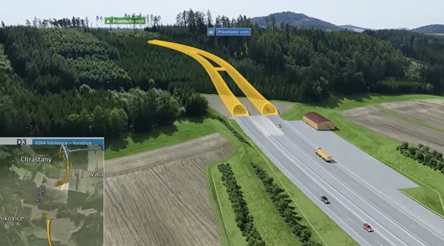 Ražba štoly tunelu Prostřední vrch na D3 u Benešova může začít. Má zhotovitele
