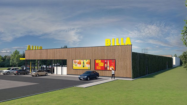 V Senohrabech vzniká první celodřevěná BILLA. Zákazníky přivítá na jaře